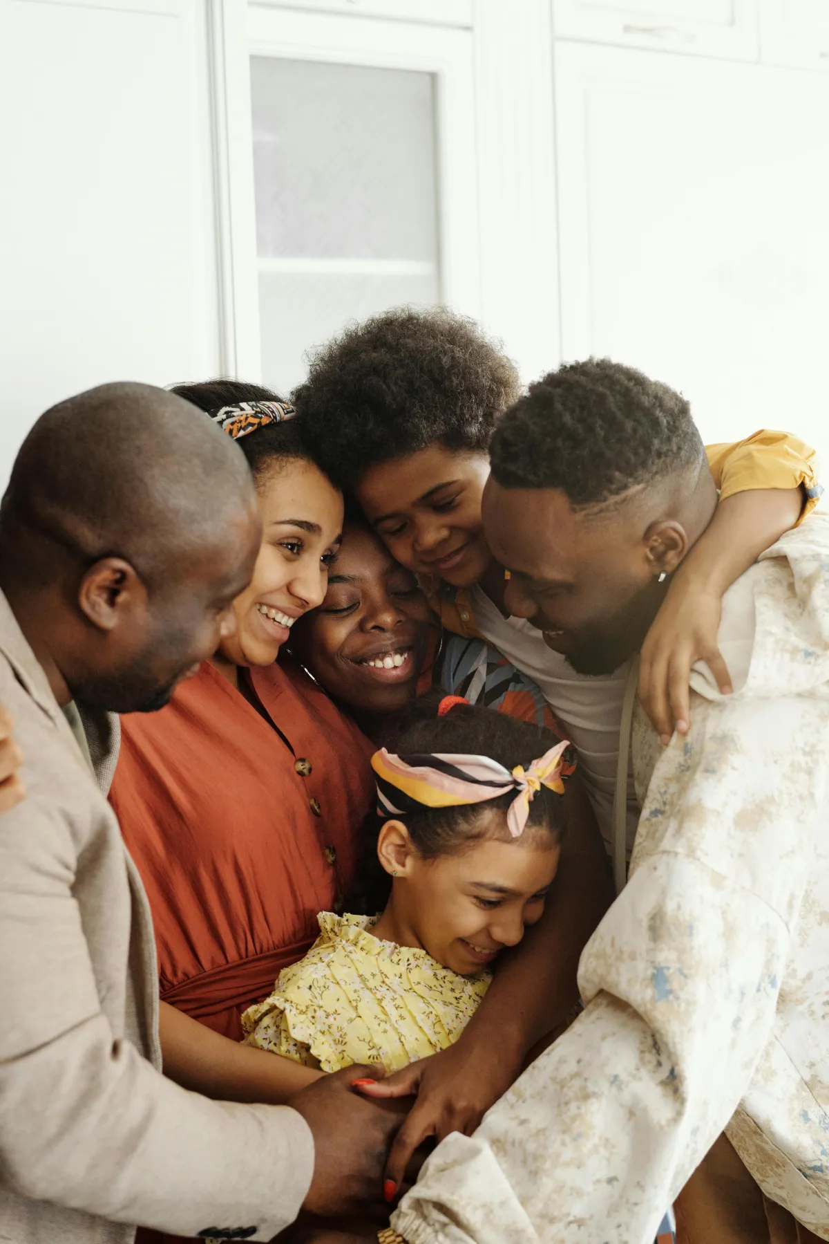 Diverse family connecting across borders, international family communication
